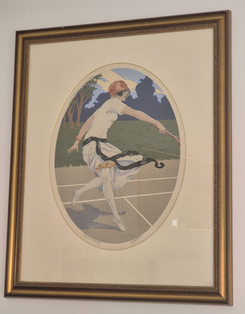 French tennis print