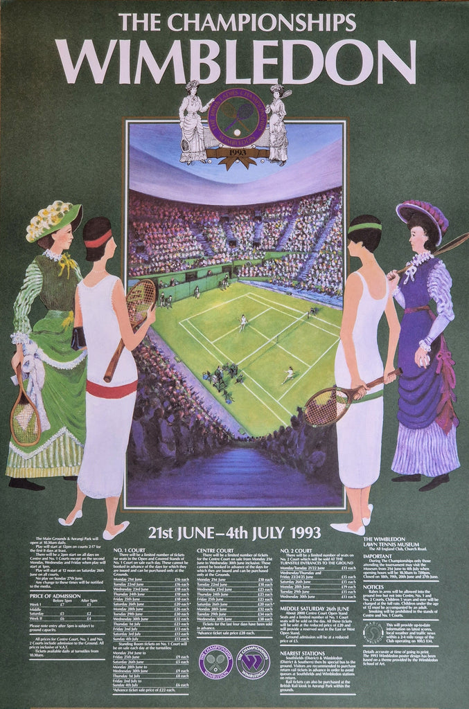 1993 Wimbledon Official Poster