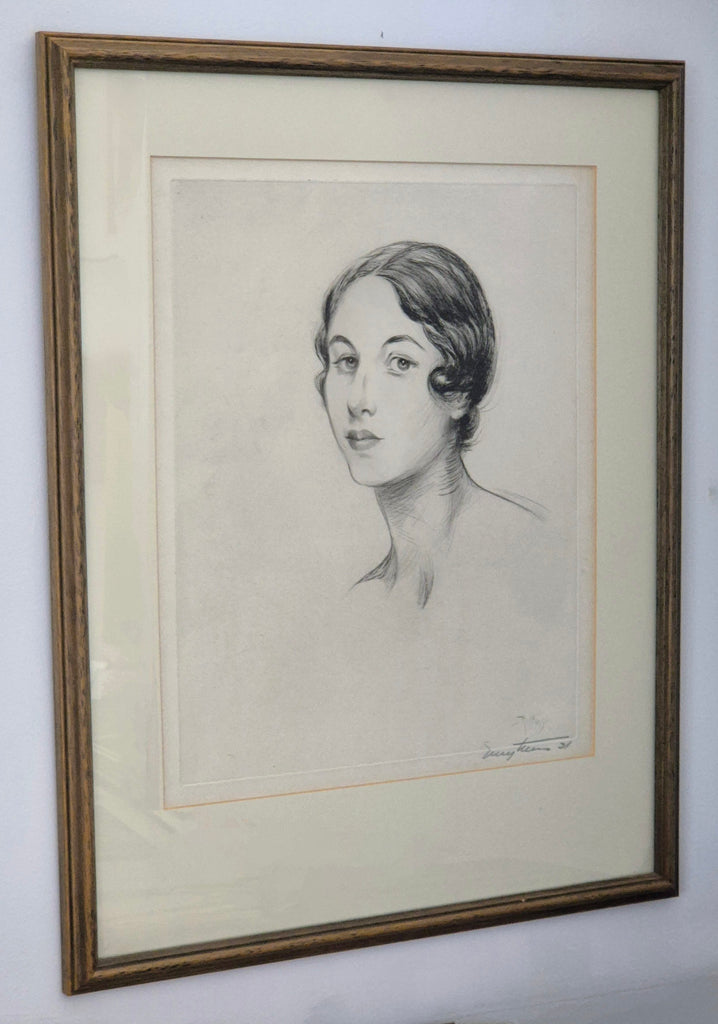 Helen Wills Pencil Sketch by Kuytens