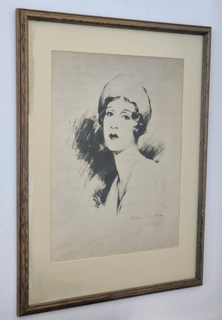 Helen Wills Pencil Sketch