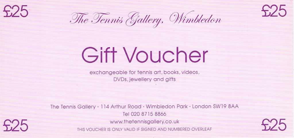 £25 Tennis Gallery Shop Gift Voucher