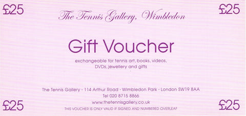 £25 Tennis Gallery Shop Gift Voucher