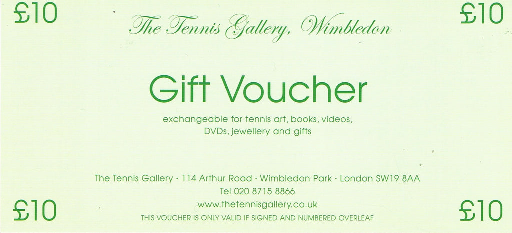 £10 Tennis Gallery Digital Gift Voucher