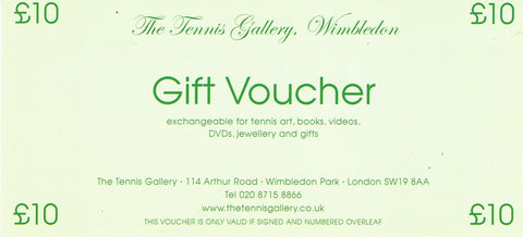 £10 Tennis Gallery Digital Gift Voucher