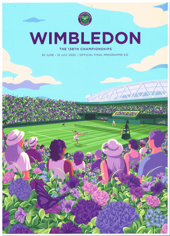 2025 Wimbledon Final Programme with Full Results