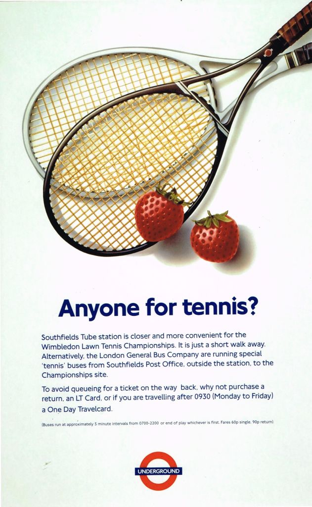 Anyone for Tennis? 1993 - Travel Advertising Print