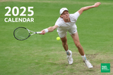 2025 Tennis Gallery Wimbledon Wall Calendar