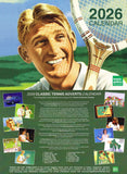 2026 Tennis Gallery Wimbledon Wall Calendar