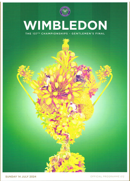  2024 Wimbledon Gentleman's Final Programme – Tennis Gallery Wimbledon 