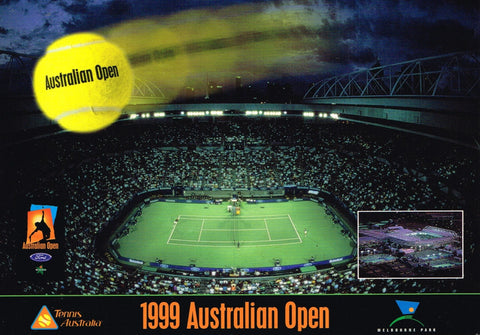 1999 Australian Open Postcard – Night Match at Rod Laver Arena