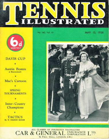 Tennis Illustrated Magazine, May 15, 1938