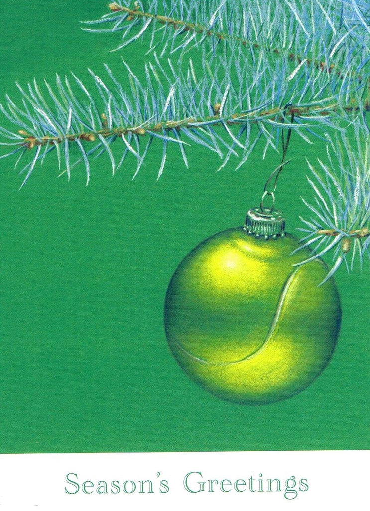 Christmas Card - Tennis Ball Bauble (Order Ref CC03)