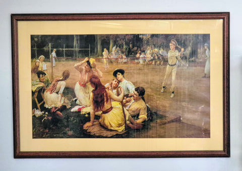 Lawn Tennis Club (1891), print by Frederick Arthur Bridgman