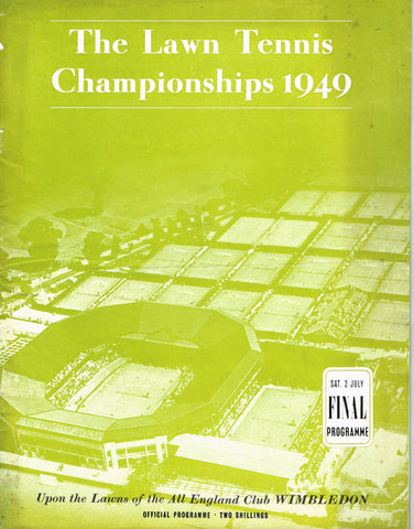 1949 Wimbledon Championships Final Programme