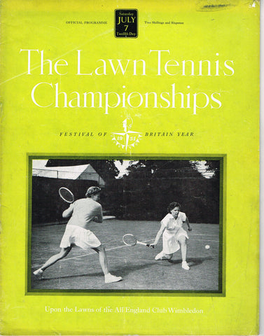1951 Wimbledon Championships Daily Programme