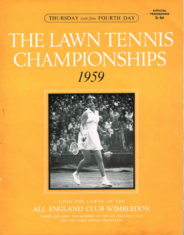 1959 Wimbledon Championships Daily Programme
