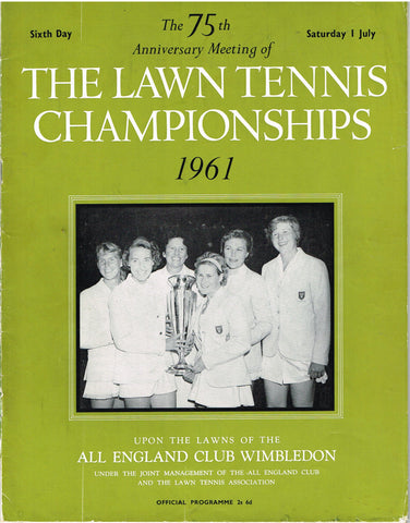 1961 Wimbledon Championships Daily Programme