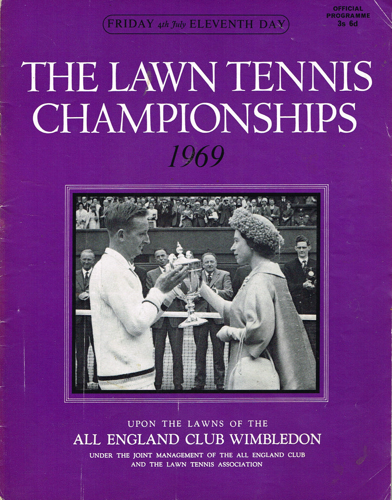 1969 Wimbledon Championships Daily Programme Tennis Gallery Wimbledon