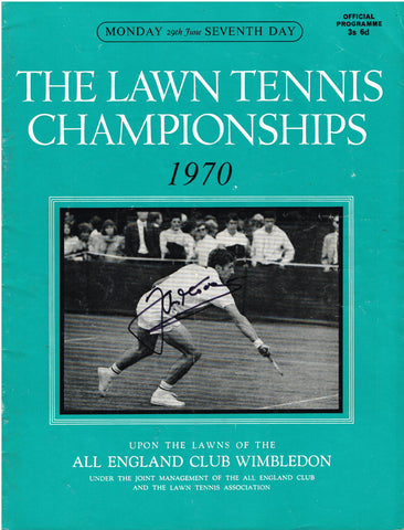 1970 Wimbledon Programme - Monday June 29th - signed by Jan Kodeš