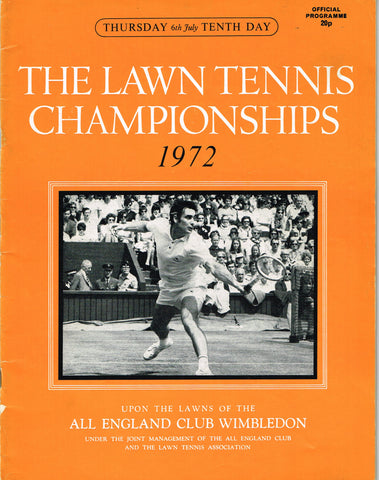 1972 Wimbledon Championships Daily Programme