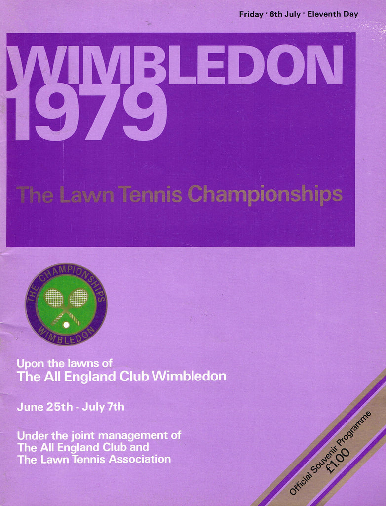 1979 Wimbledon Championships Daily Programme