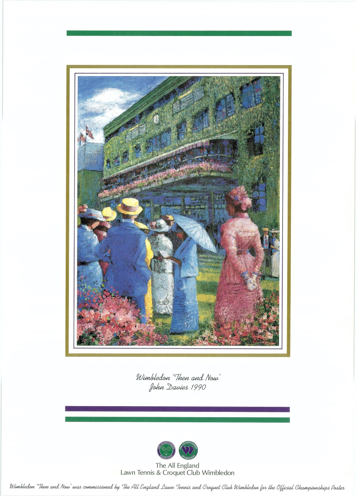 1990 Wimbledon Championships Poster Tennis Gallery Wimbledon