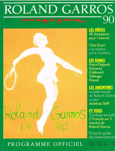 1990 Roland Garros Magazine