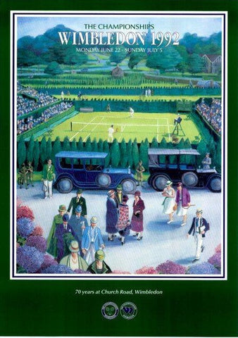 1992 Wimbledon Championships Poster