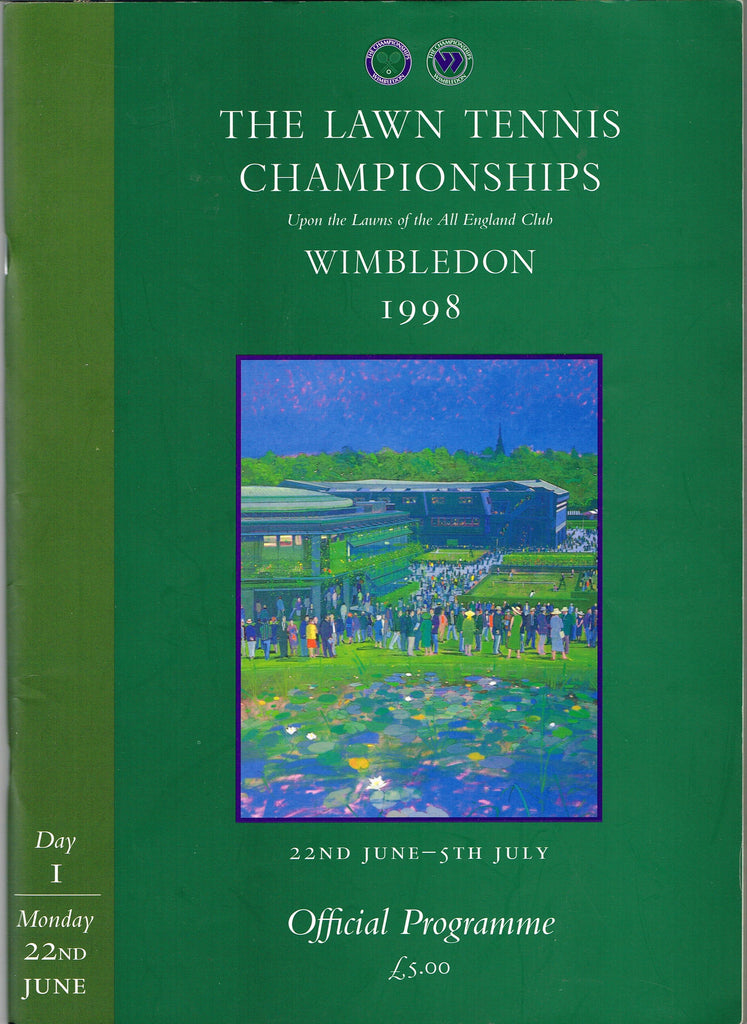 1998 Wimbledon Championships Daily Programme