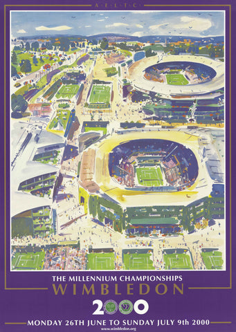 2000 Wimbledon Championships Poster