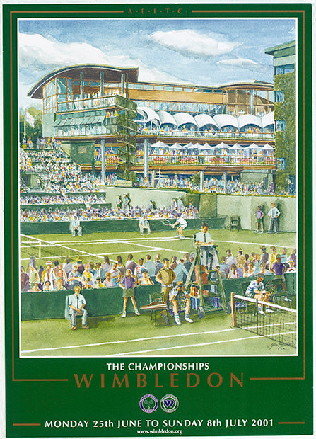 2001 Wimbledon Championships Poster