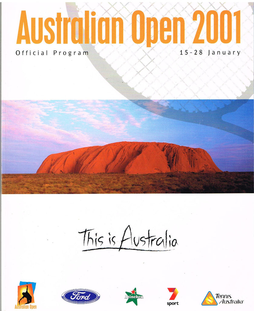 2001 Australian Open Program