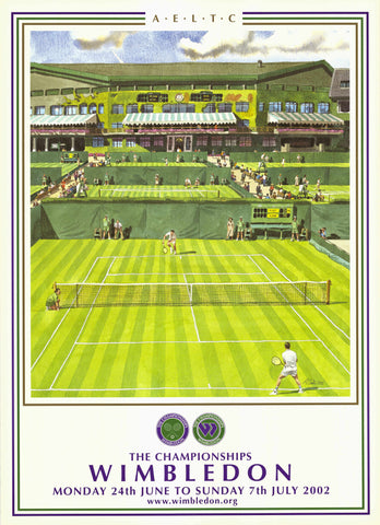 2002 Wimbledon Championships Poster