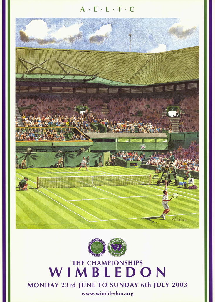 2003 Wimbledon Championships Poster