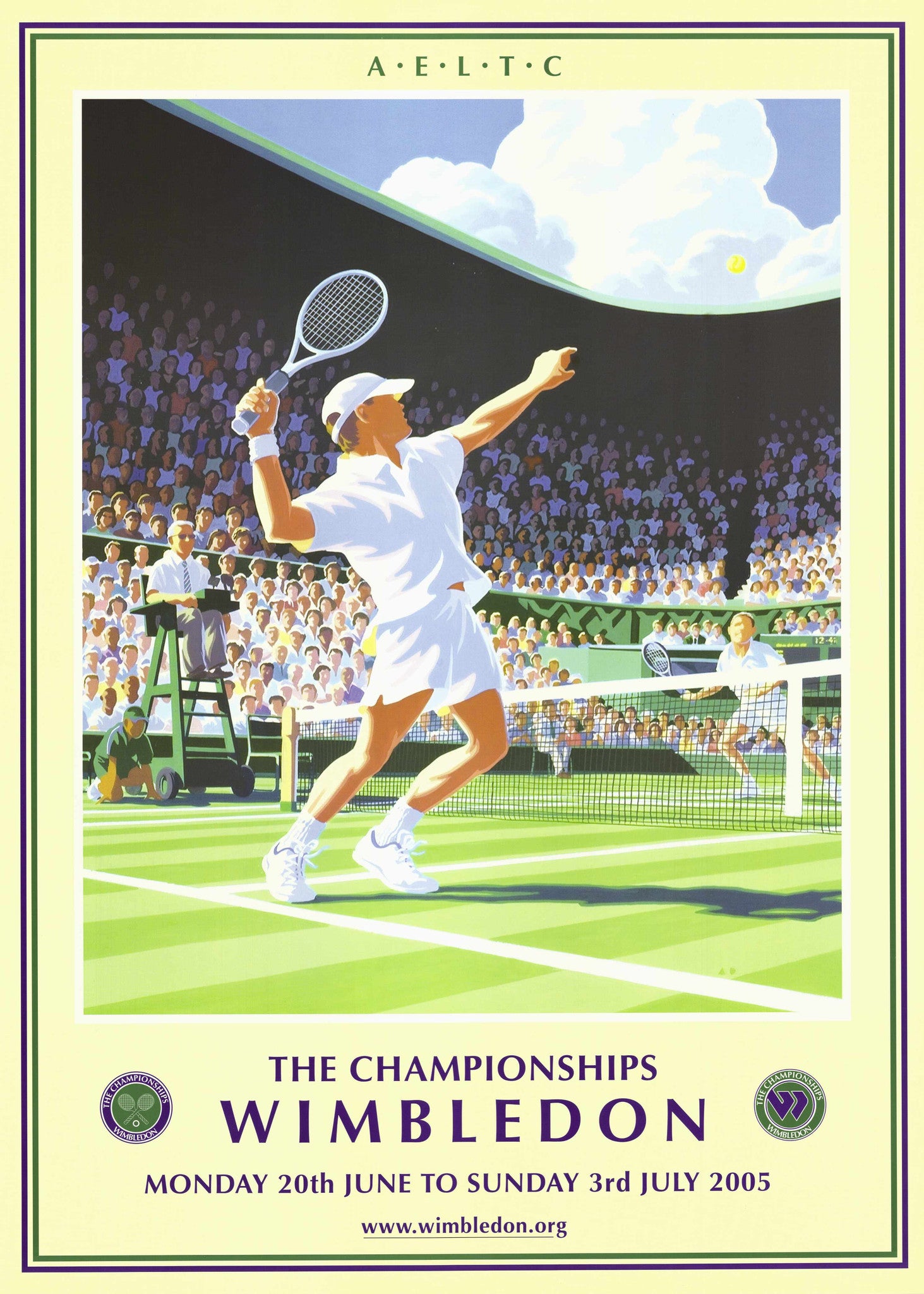 2005 Wimbledon Championships Poster Tennis Gallery Wimbledon