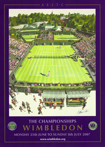 2007 Wimbledon Championships Poster