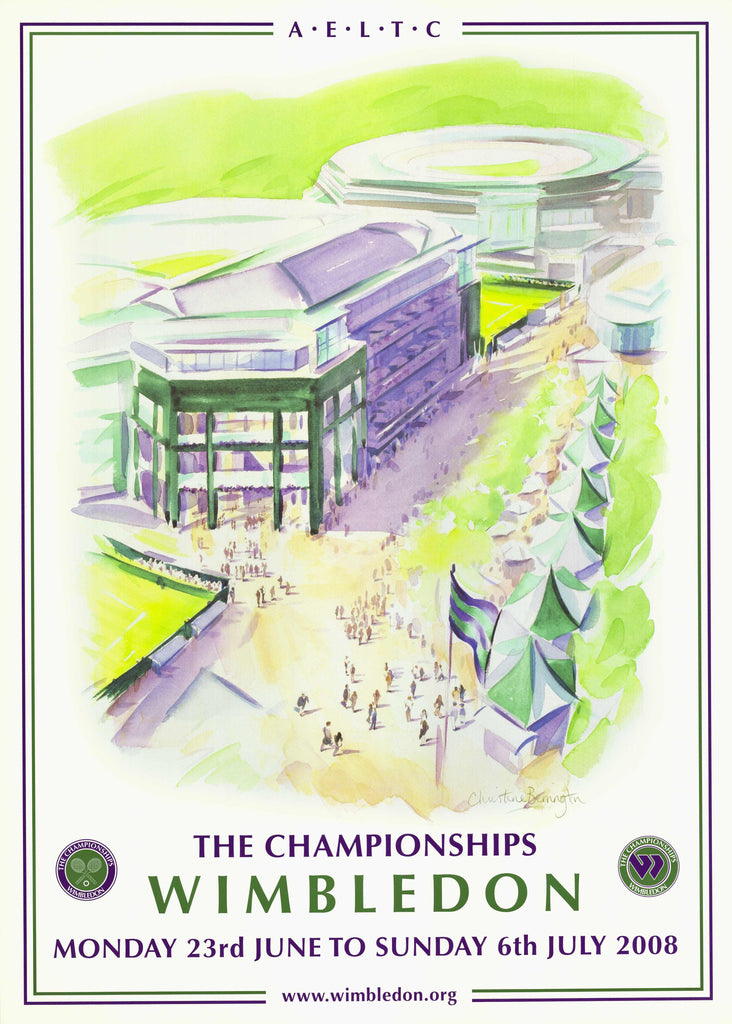 2008 Wimbledon Championships Poster