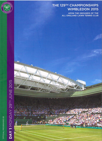 2015 Wimbledon Championships Daily Programme