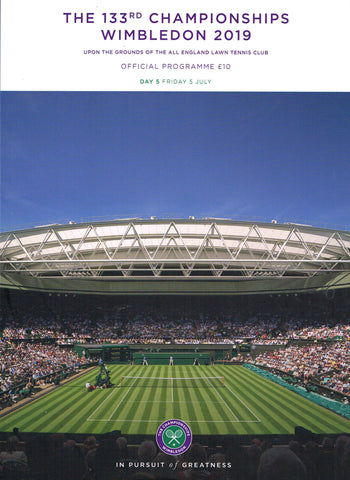 2019 Wimbledon Championships Daily Programme