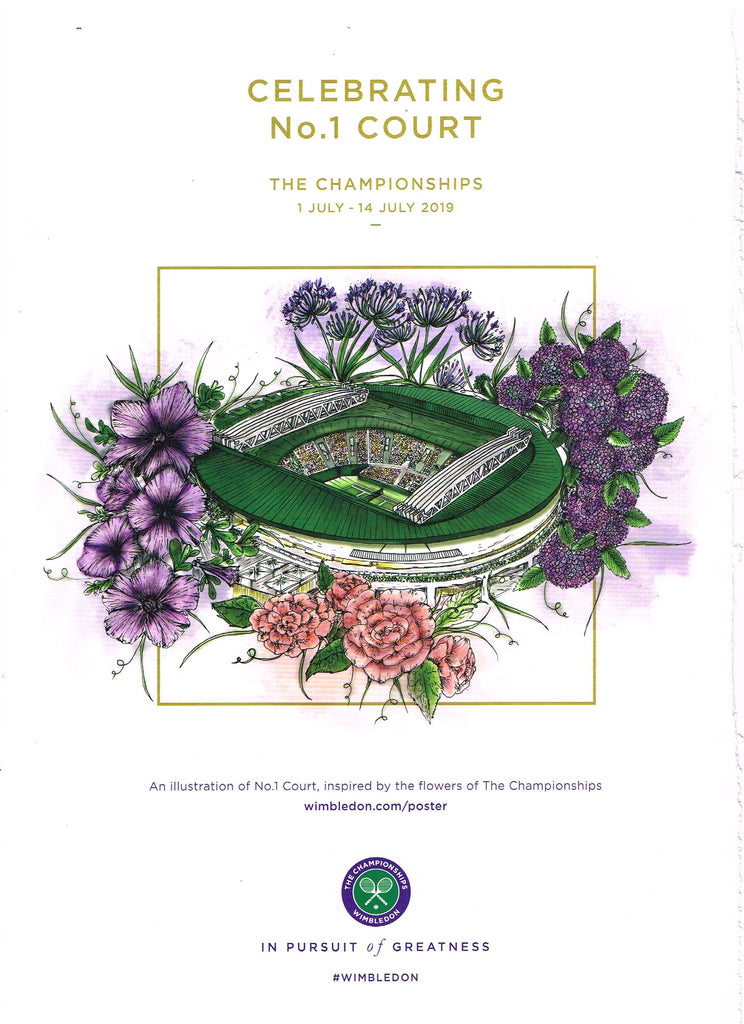2019 Wimbledon Championships Poster