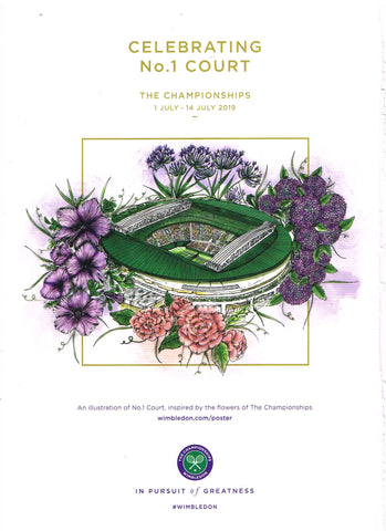 2019 Wimbledon Championships Poster
