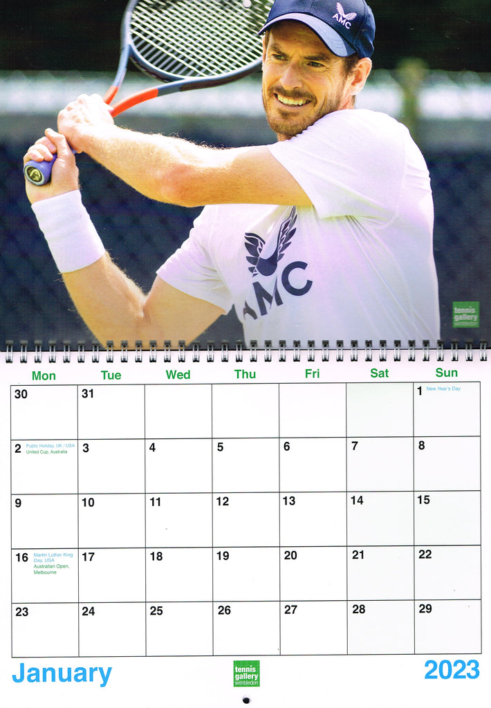 2023 Tennis Gallery Calendar