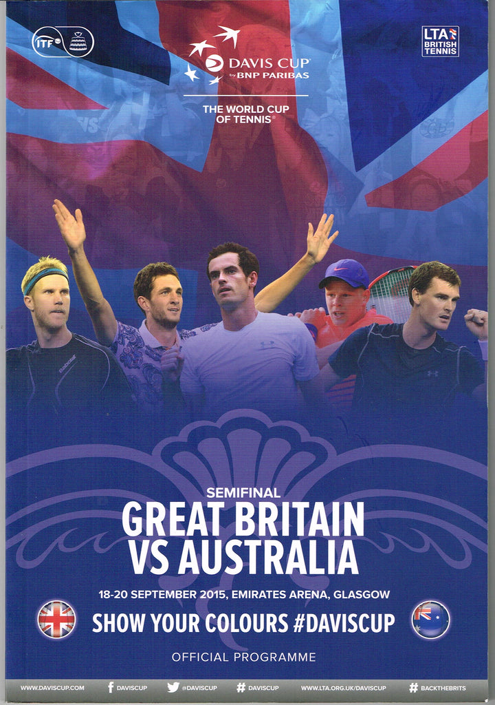 Davis Cup 2015 - Great Britain vs Australia Programme