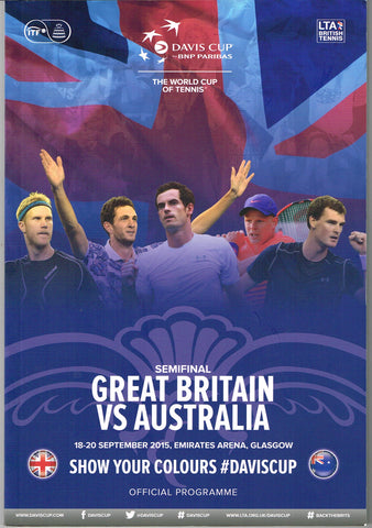 Davis Cup 2015 - Great Britain vs Australia Programme