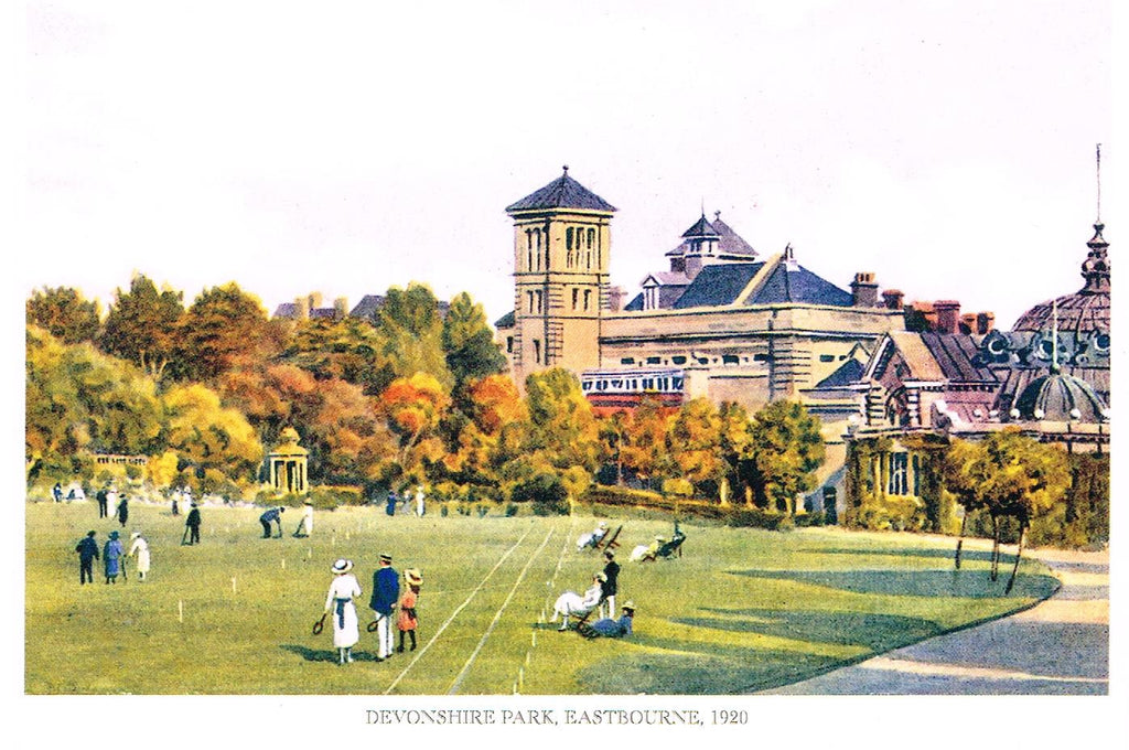 GREETING CARD - Devonshire Park, Eastbourne, 1920