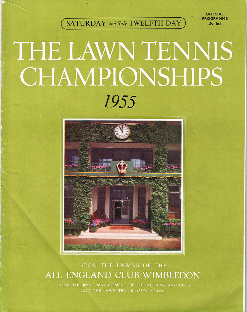 1955 Wimbledon Championships Day 12 Programme