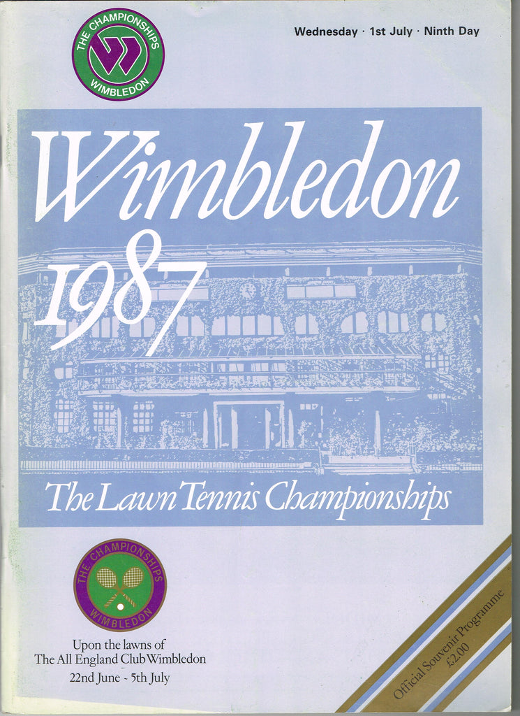 1987 Wimbledon Championships Daily Programme
