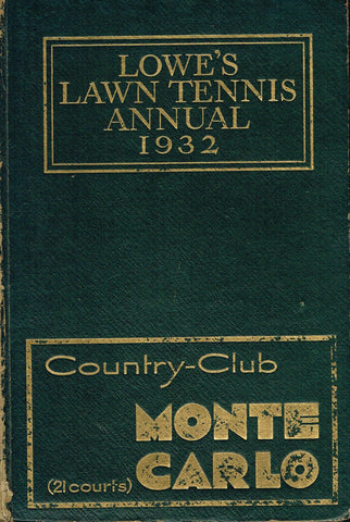 Lowe's Lawn Tennis Annual 1932