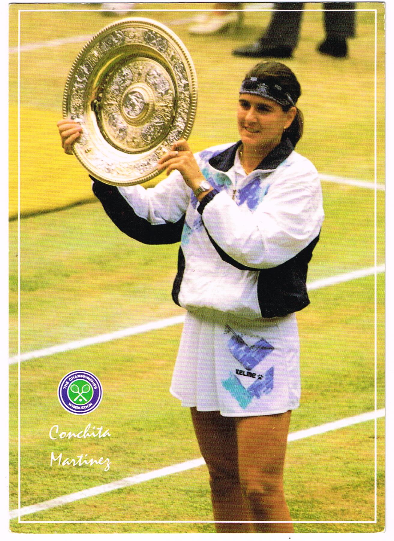 Conchita Martinez Postcard (Order Code CF02) Tennis Gallery Wimbledon