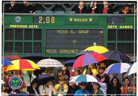 Wimbledon Umbrellas Postcard (Order Code ST2353)